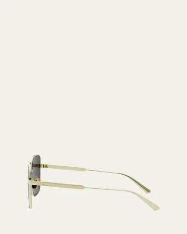 Dior Cannage S1U Square Metal Sunglasses | Thumbnail 3