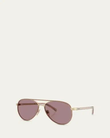 Prada 0PR B57S Steel Aviator Sunglasses | Thumbnail 2