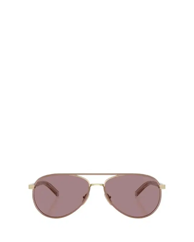 0PR B57S Steel Aviator Sunglasses