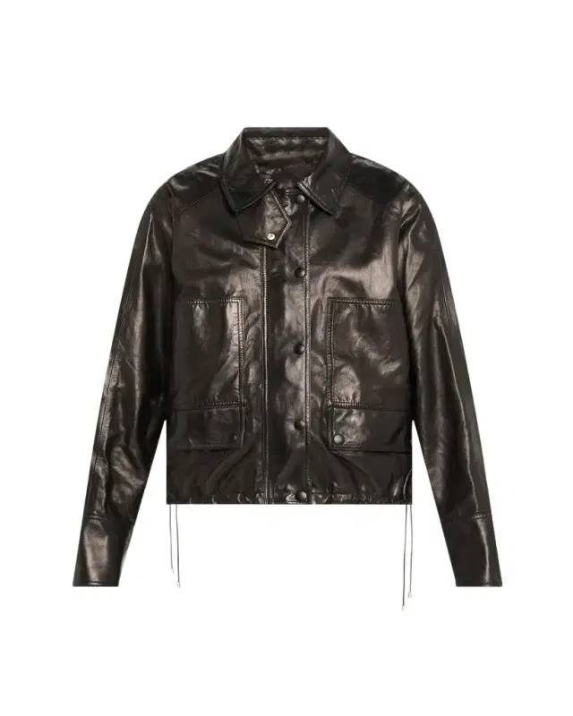 Harper Leather Balloon Jacket