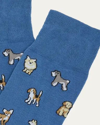Paul Smith Men's Kyoto Dogs Crew Socks | Thumbnail 2