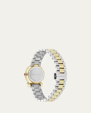 Ferragamo Gancini Twisted 28MM Two Tone Mother of Pearl Watch | Thumbnail 3
