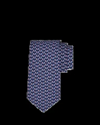 Ferragamo Men's Double-Dog Silk Tie | Thumbnail 2
