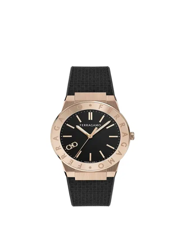 Sapphire Logo 41mm IP Rose Gold Recycled PU Watch