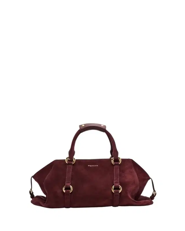 Farringdon Medium Suede Top-Handle Bag