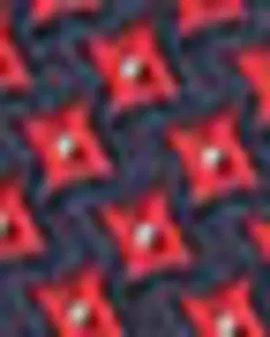 Kiton Men's Micro-Houndstooth Silk 7-Fold Tie | Thumbnail 3