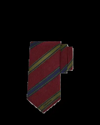 Ferragamo Men's Multi-Stripe Logo Silk Tie | Thumbnail 2 Ferragamo Men's Multi-Stripe Logo Silk Tie | Thumbnail 2