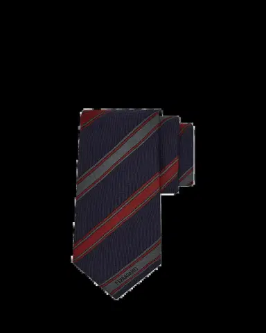 Ferragamo Men's Multi-Stripe Logo Silk Tie | Thumbnail 2 Ferragamo Men's Multi-Stripe Logo Silk Tie | Thumbnail 2