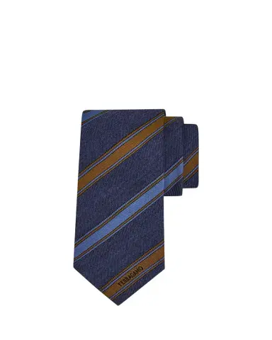 Ferragamo Men's Multi-Stripe Logo Silk Tie | Thumbnail 1 Ferragamo Men's Multi-Stripe Logo Silk Tie | Thumbnail 1