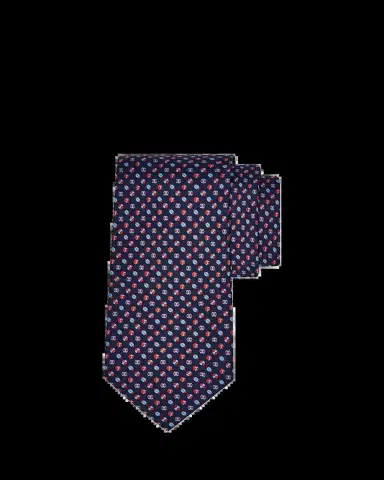 Ferragamo Men's Sports Ball Print Silk Tie | Thumbnail 2