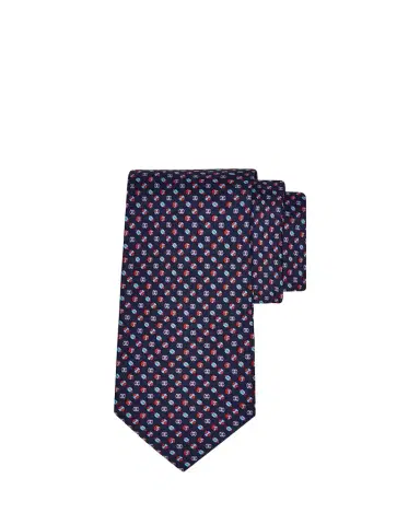 Ferragamo Men's Sports Ball Print Silk Tie | Thumbnail 1