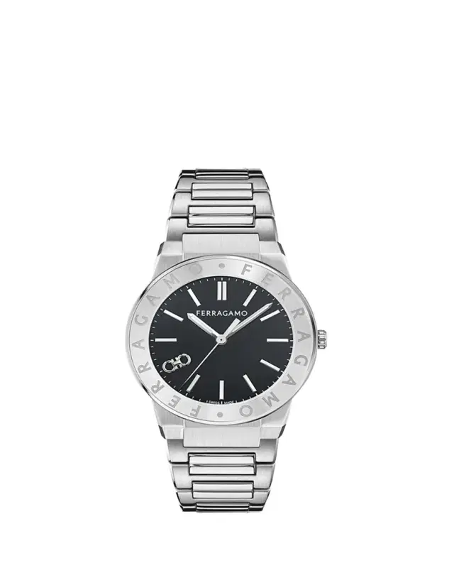 Ferragamo Sapphire Logo 41mm Stainless Steel Bracelet Watch
