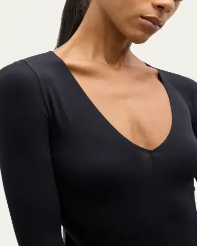 Commando Ballet Long-Sleeve V-Neck Microfiber Bodysuit | Thumbnail 5 Commando Ballet Long-Sleeve V-Neck Microfiber Bodysuit | Thumbnail 5