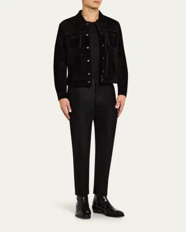 Tom Ford Men's Cashmere Suede Jacket | Thumbnail 2 Tom Ford Men's Cashmere Suede Jacket | Thumbnail 2