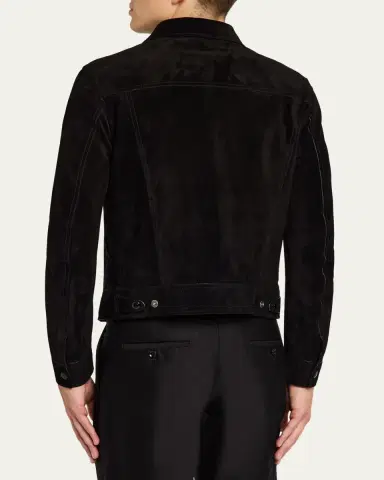 Tom Ford Men's Cashmere Suede Jacket | Thumbnail 3 Tom Ford Men's Cashmere Suede Jacket | Thumbnail 3