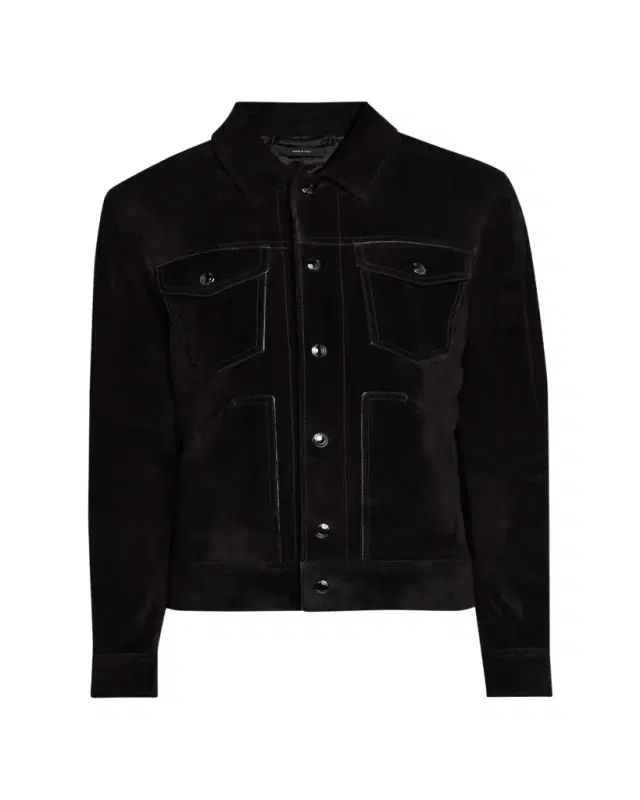 TOM FORD Men's Cashmere Suede Jacket