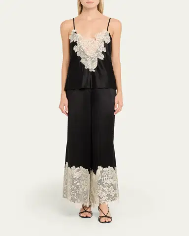 Rosie Assoulin Chicken ace Inset Satin Cami Top | Thumbnail 2