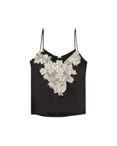 Rosie Assoulin Chicken ace Inset Satin Cami Top | Thumbnail 1