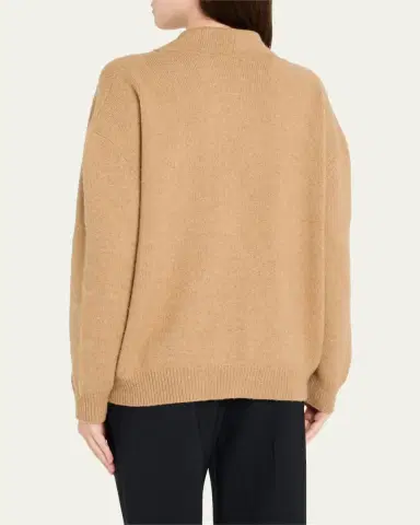 Plan C Scarf V-Neck Wool Cardigan | Thumbnail 3