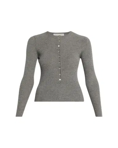 Nackiyé Insider Wool Rib Henley Top | Thumbnail 1