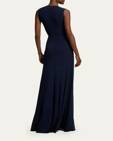 Ralph Lauren Collection Zach Two-Tone Pleated Evening Dress | Thumbnail 3 Ralph Lauren Collection Zach Two-Tone Pleated Evening Dress | Thumbnail 3