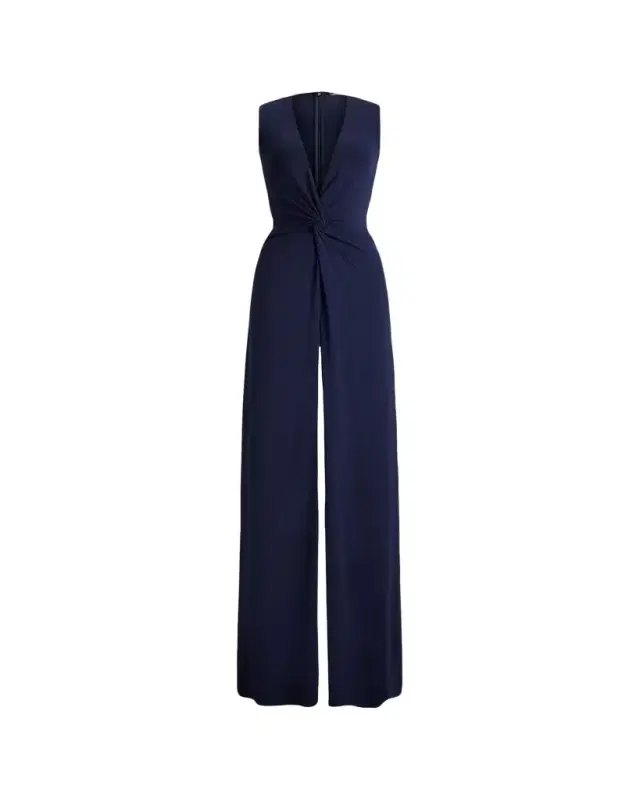 Ralph Lauren Collection Zach Two-Tone Pleated Evening Dress