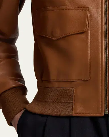 Ralph Lauren Collection Sullivan Leather Bomber Jacket | Thumbnail 5 Ralph Lauren Collection Sullivan Leather Bomber Jacket | Thumbnail 5