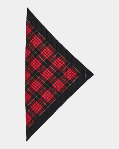 Alexander McQueen Quilted Tartan Triangular Scarf | Thumbnail 9 Alexander McQueen Quilted Tartan Triangular Scarf | Thumbnail 9