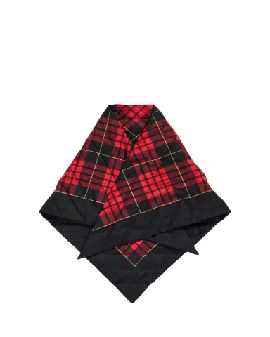 Alexander McQueen Quilted Tartan Triangular Scarf | Thumbnail 1 Alexander McQueen Quilted Tartan Triangular Scarf | Thumbnail 1