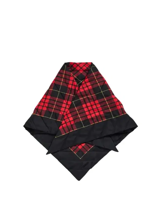 McQueen Quilted Tartan Triangular Scarf
