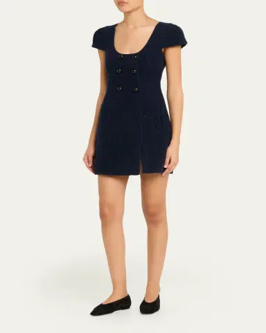 Self-Portrait Textured Boucle Mini Dress | Thumbnail 4 Self-Portrait Textured Boucle Mini Dress | Thumbnail 4