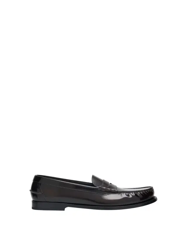 Men's Rowley Polished Fume Leather Loafers