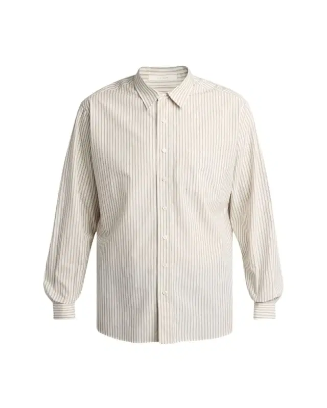 THE ROW Men's Granada Silk Poplin Stripe Button-Down Shirt