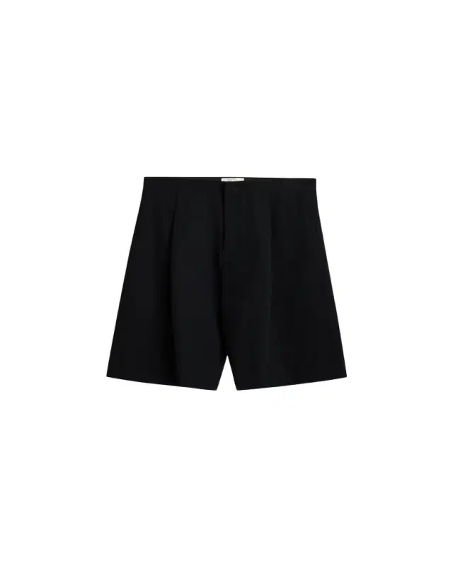 The Row Men's Sayed Pleated Wool Gabardine Shorts