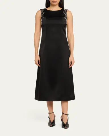 3.1 Phillip Lim Studded Satin Midi Dress | Thumbnail 2 3.1 Phillip Lim Studded Satin Midi Dress | Thumbnail 2