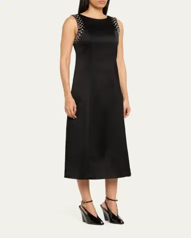 3.1 Phillip Lim Studded Satin Midi Dress | Thumbnail 4 3.1 Phillip Lim Studded Satin Midi Dress | Thumbnail 4
