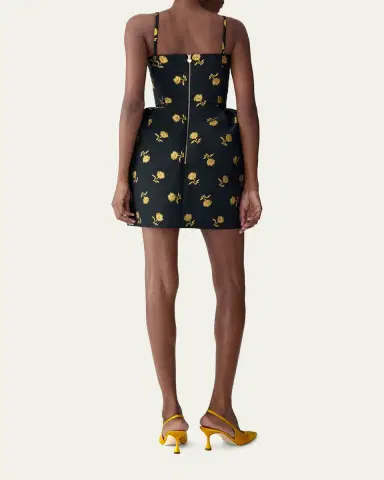 Carolina Herrera Floral Embroidered Peplum Mini Dress | Thumbnail 3 Carolina Herrera Floral Embroidered Peplum Mini Dress | Thumbnail 3