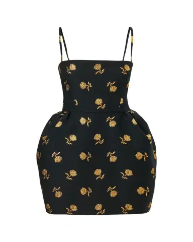 Carolina Herrera Floral Embroidered Peplum Mini Dress | Thumbnail 1 Carolina Herrera Floral Embroidered Peplum Mini Dress | Thumbnail 1
