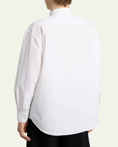 The Row Men's Nilo Concealed-Placked Button-Down Shirt | Thumbnail 3