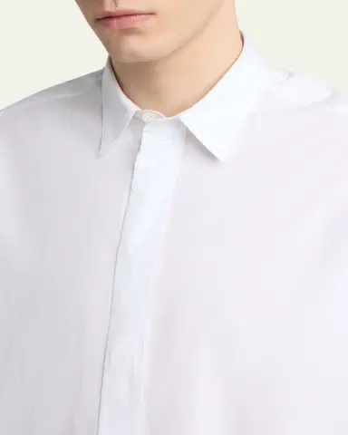 The Row Men's Nilo Concealed-Placked Button-Down Shirt | Thumbnail 5