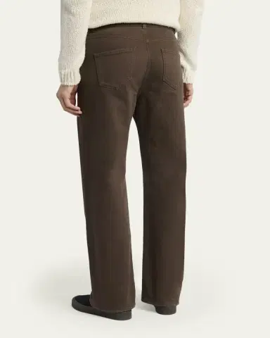 The Row Men's Siouxie Garment-Dyed Cotton Denim Jeans | Thumbnail 2