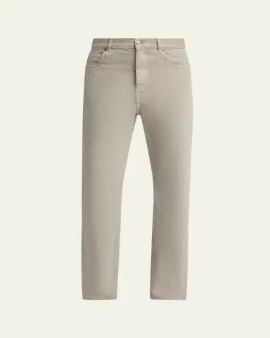 The Row Men's Siouxie Garment-Dyed Cotton Denim Jeans | Thumbnail 5