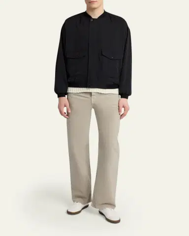 The Row Men's Siouxie Garment-Dyed Cotton Denim Jeans | Thumbnail 6
