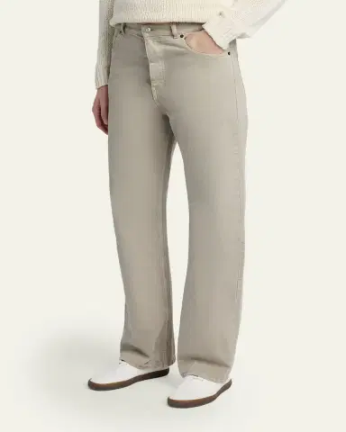 The Row Men's Siouxie Garment-Dyed Cotton Denim Jeans | Thumbnail 8