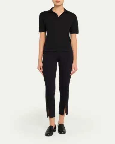 The Row Thilde Skinny-Leg Crop Split-Hem Pants | Thumbnail 2 The Row Thilde Skinny-Leg Crop Split-Hem Pants | Thumbnail 2