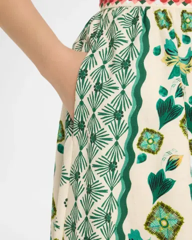 Saloni Judi B Printed Button-Front Skirt | Thumbnail 11 Saloni Judi B Printed Button-Front Skirt | Thumbnail 11