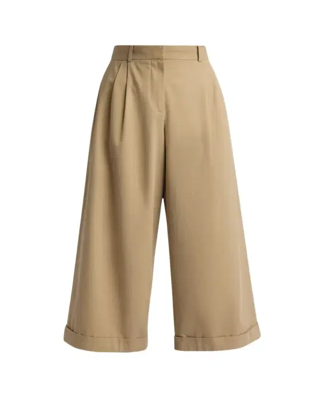 Lior Cotton & Cashmere Wide-Leg Pants