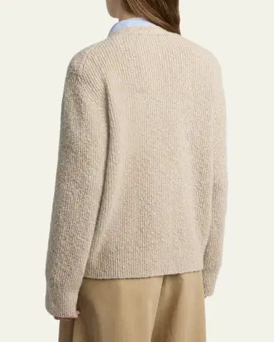 THE ROW Naroch Cashmere Rib Knit Cardigan | Thumbnail 3 THE ROW Naroch Cashmere Rib Knit Cardigan | Thumbnail 3