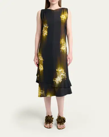 Proenza Schouler Tee Satin Flower Thong Sandals | Thumbnail 3 Proenza Schouler Tee Satin Flower Thong Sandals | Thumbnail 3