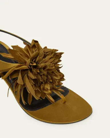 Proenza Schouler Tee Satin Flower Thong Sandals | Thumbnail 5 Proenza Schouler Tee Satin Flower Thong Sandals | Thumbnail 5